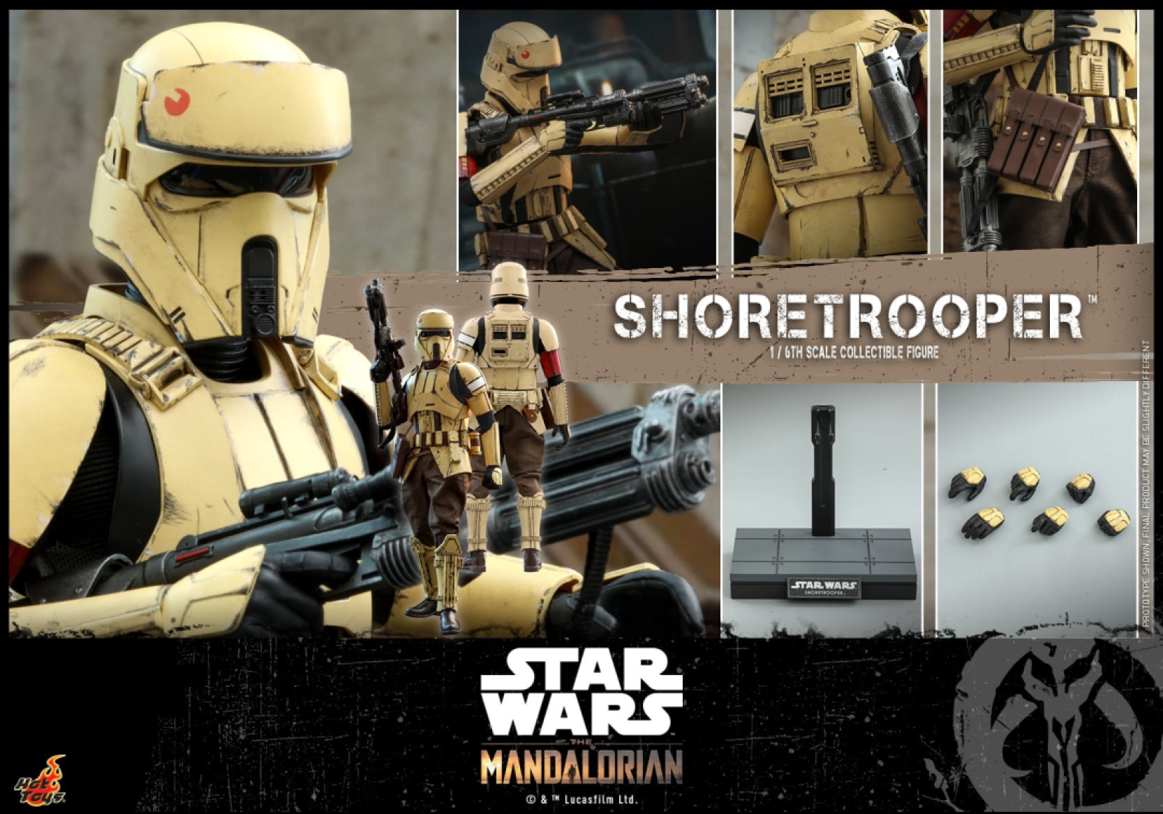 吉角零元拍 HT HotToys 1/6 TMS031 曼达洛人 海岸兵 沙黄暴风兵