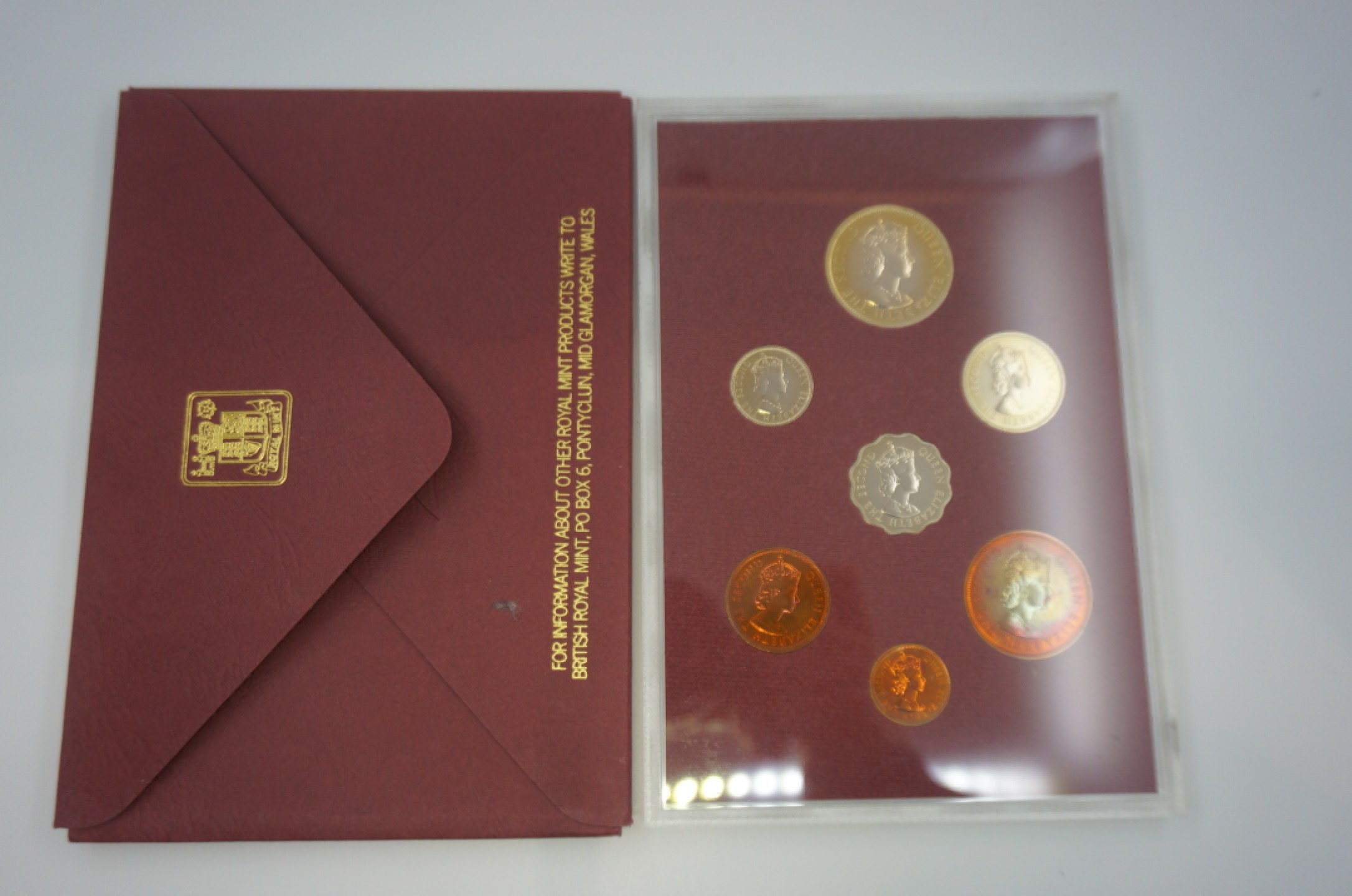 乐游外币首个限时专场—各国精装套币 1978毛里求斯7枚精制套币铜币五彩光