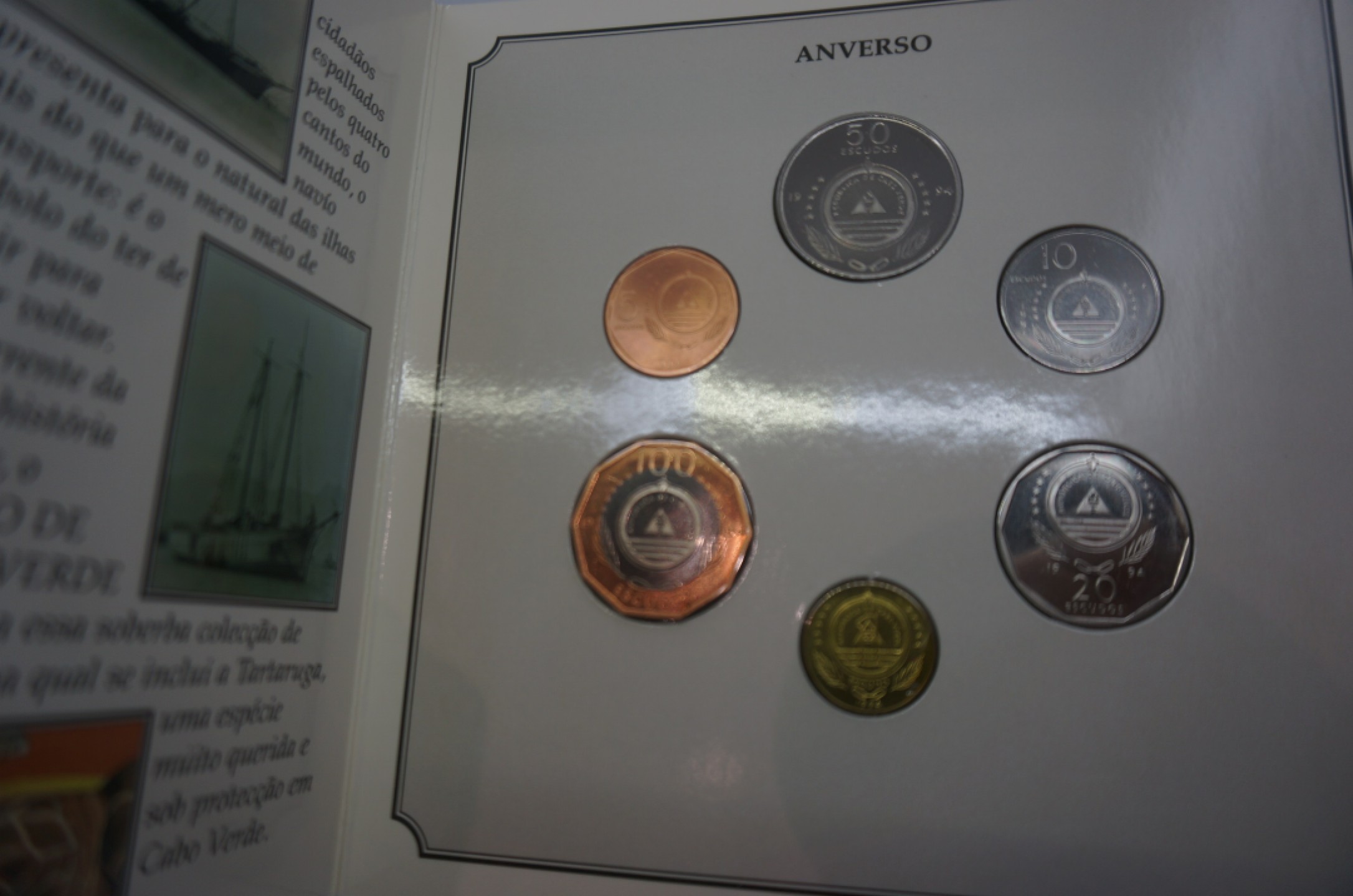 乐游外币首个限时专场—各国精装套币 1994佛得角6枚精装套币船版