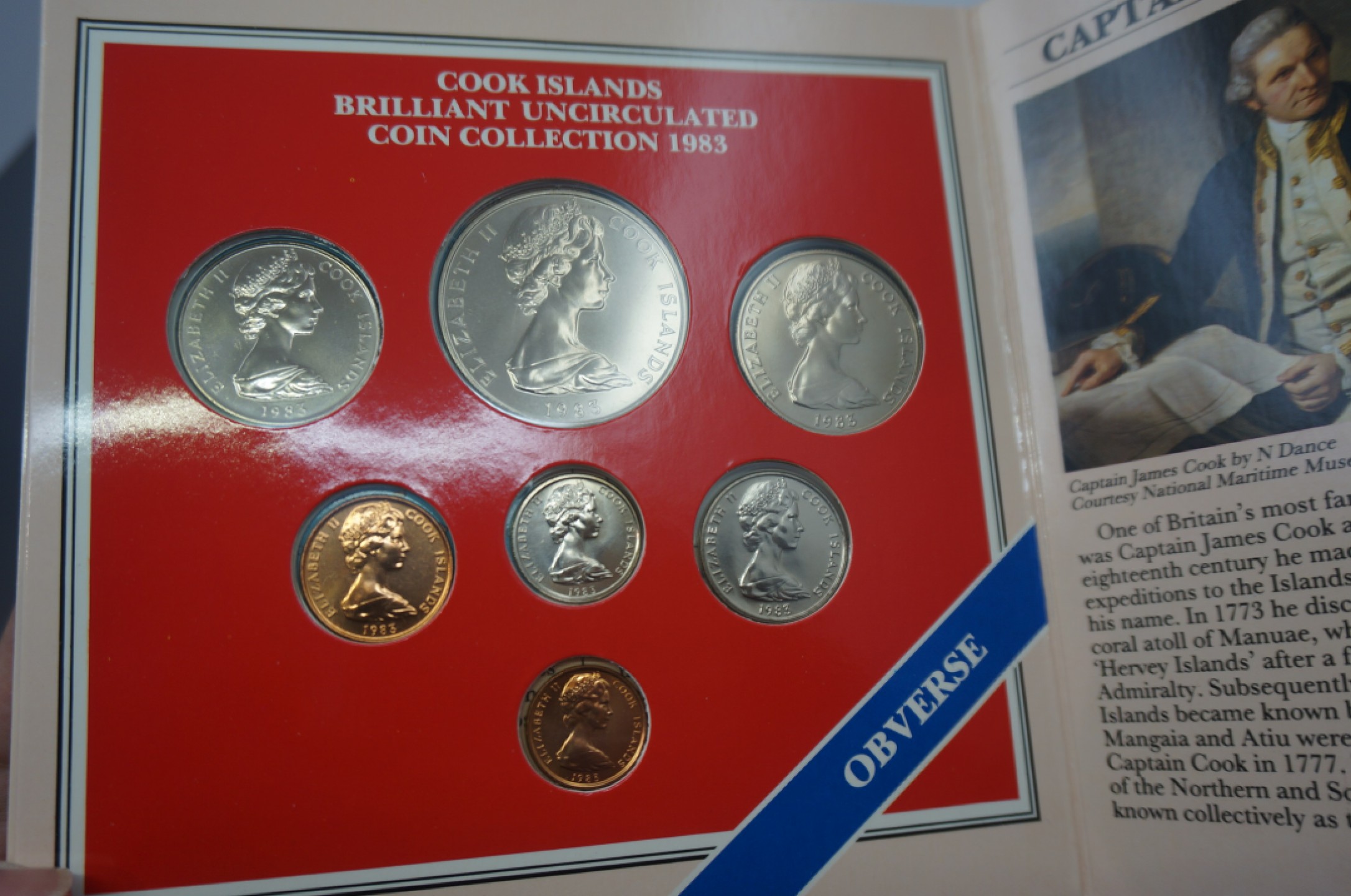 乐游外币首个限时专场—各国精装套币 1983库克群岛7枚精装套币