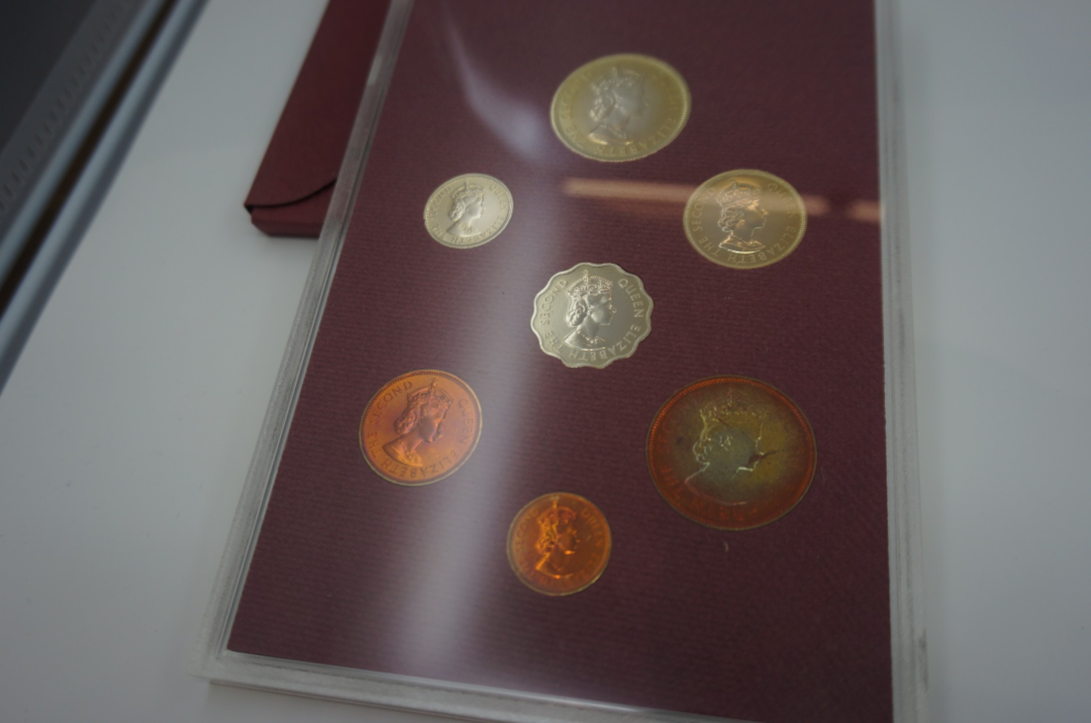 乐游外币首个限时专场—各国精装套币 1978毛里求斯7枚精制套币铜币五彩光