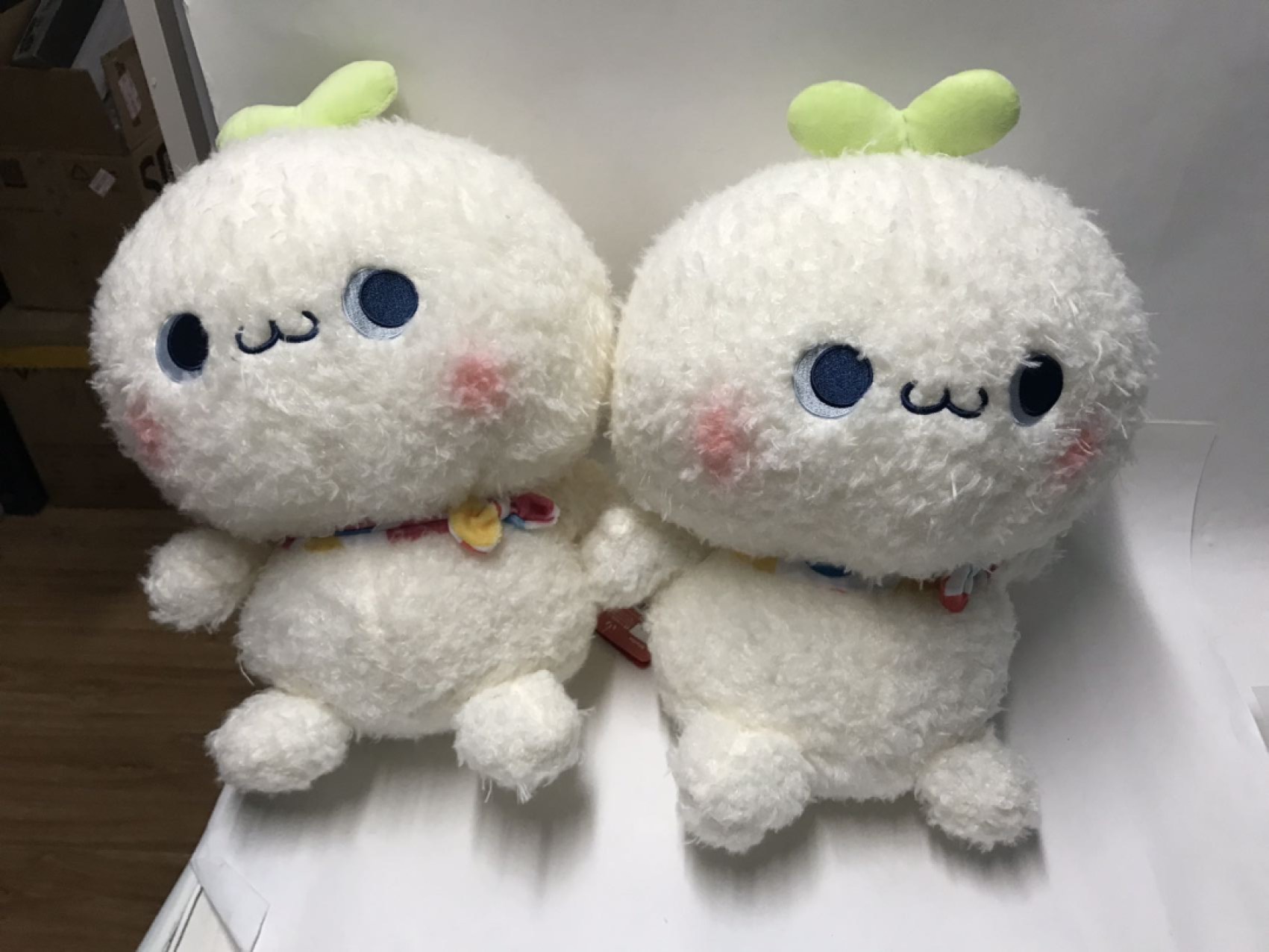 零元拍：夹机占正品长草颜团子全新布偶一对 附原装袋子 非常大只可爱 手感超好 全新正品 送女友送小朋友都是好选择