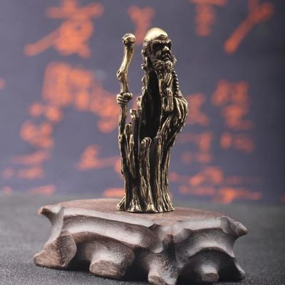 空心袖珍纯黄铜达摩悟道小摆件达摩祖师手把件古铜微雕口袋佛像 - 空心袖珍纯黄铜达摩悟道小摆件达摩祖师手把件古铜微雕口袋佛像