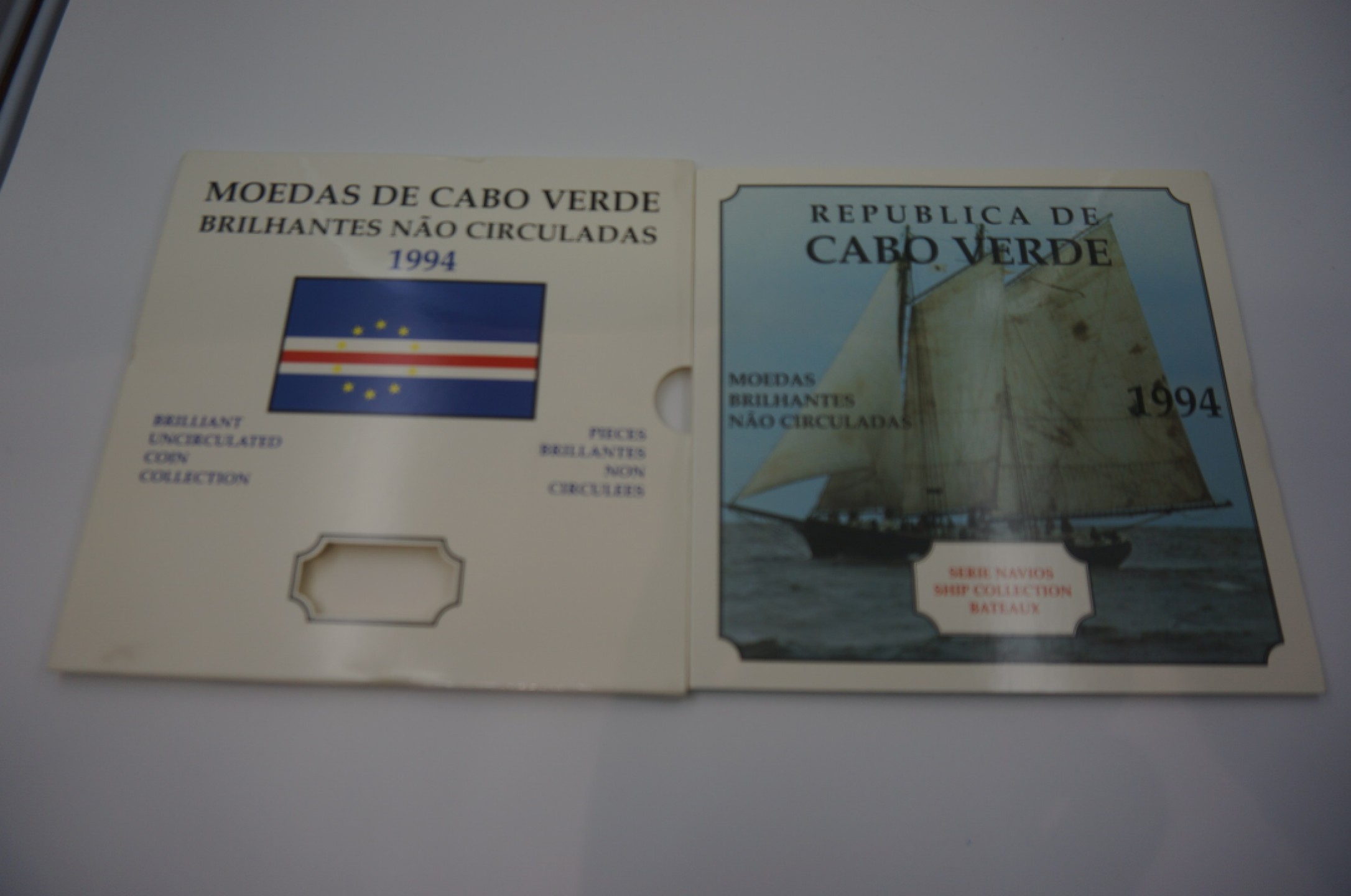 乐游外币首个限时专场—各国精装套币 1994佛得角6枚精装套币船版