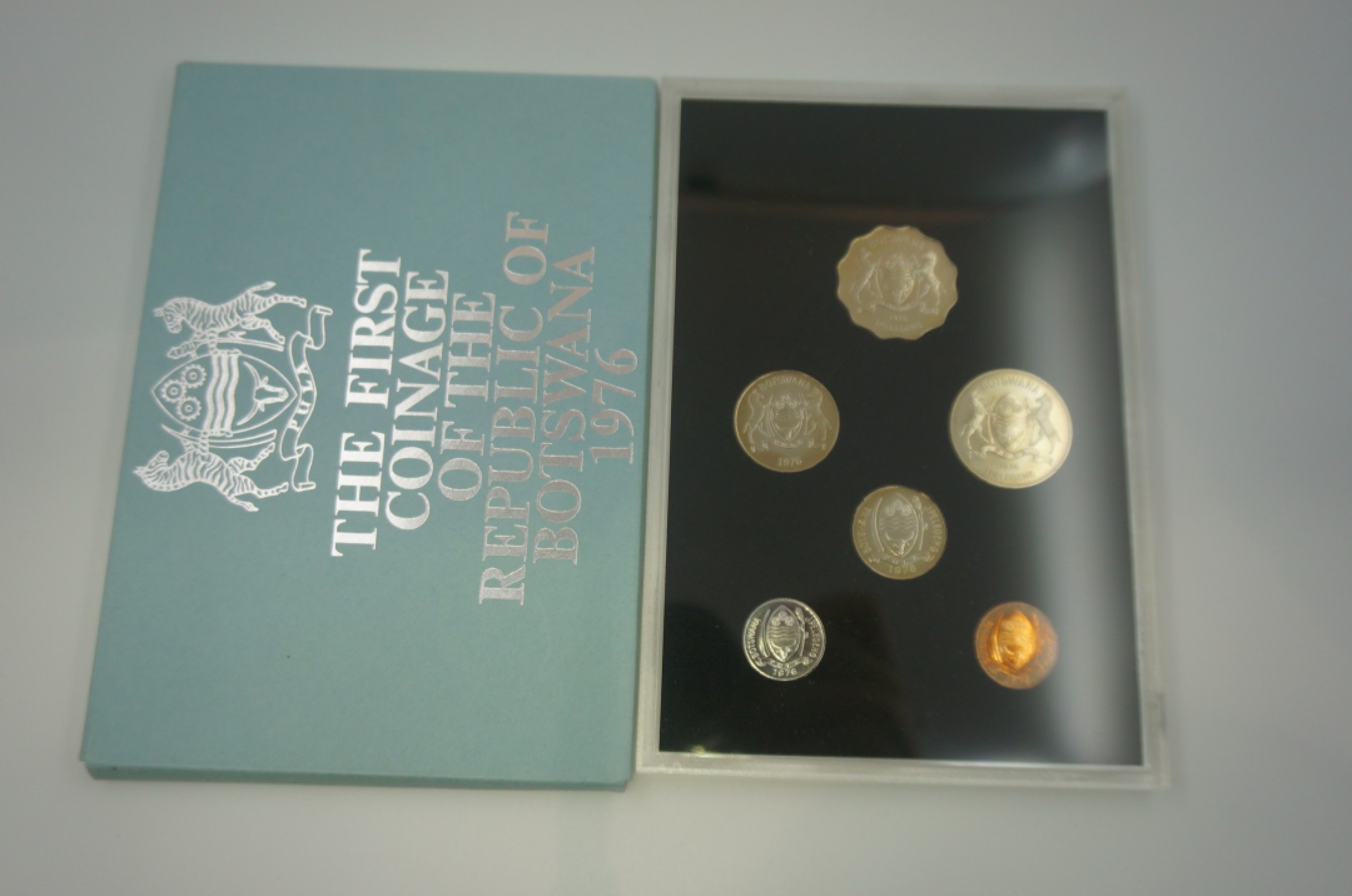 乐游外币首个限时专场—各国精装套币 1976博茨瓦纳6枚精制套币