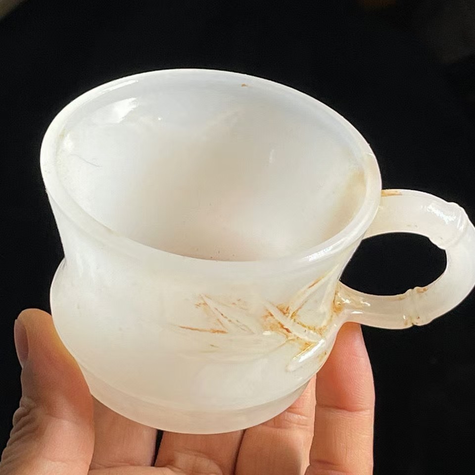 古玩捡漏乾隆年制明清古董玉石高古玉做旧琉璃老物件摆件杯子收藏