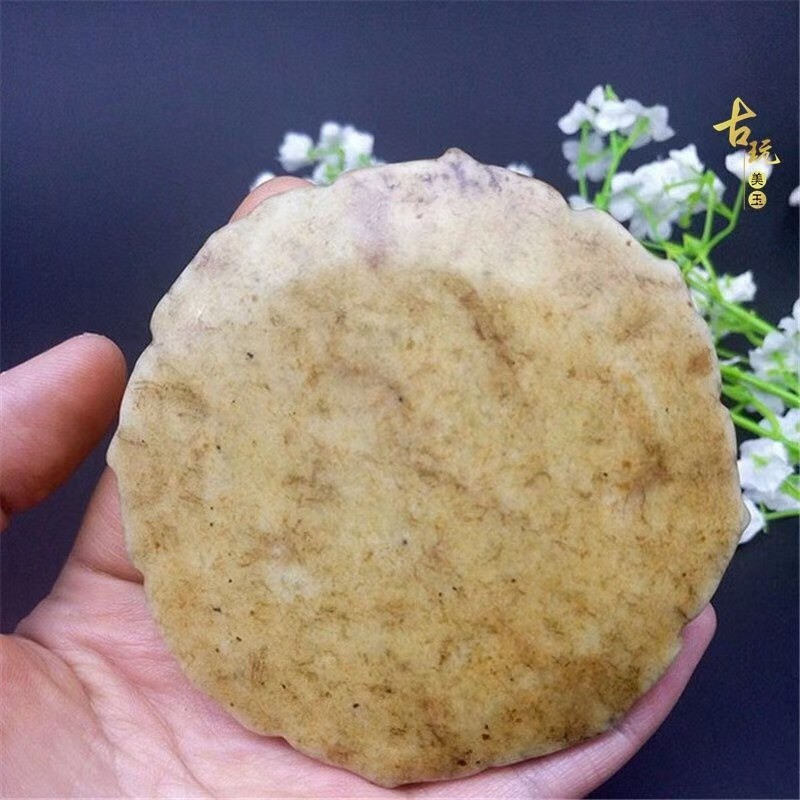 战国岫玉汉代古玩玉器古董玉石挂件高古玉老玉货吊坠把件摆件八卦