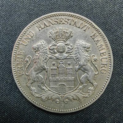 藏海阁银币专场 - 10388#1903年德国双狮5克朗