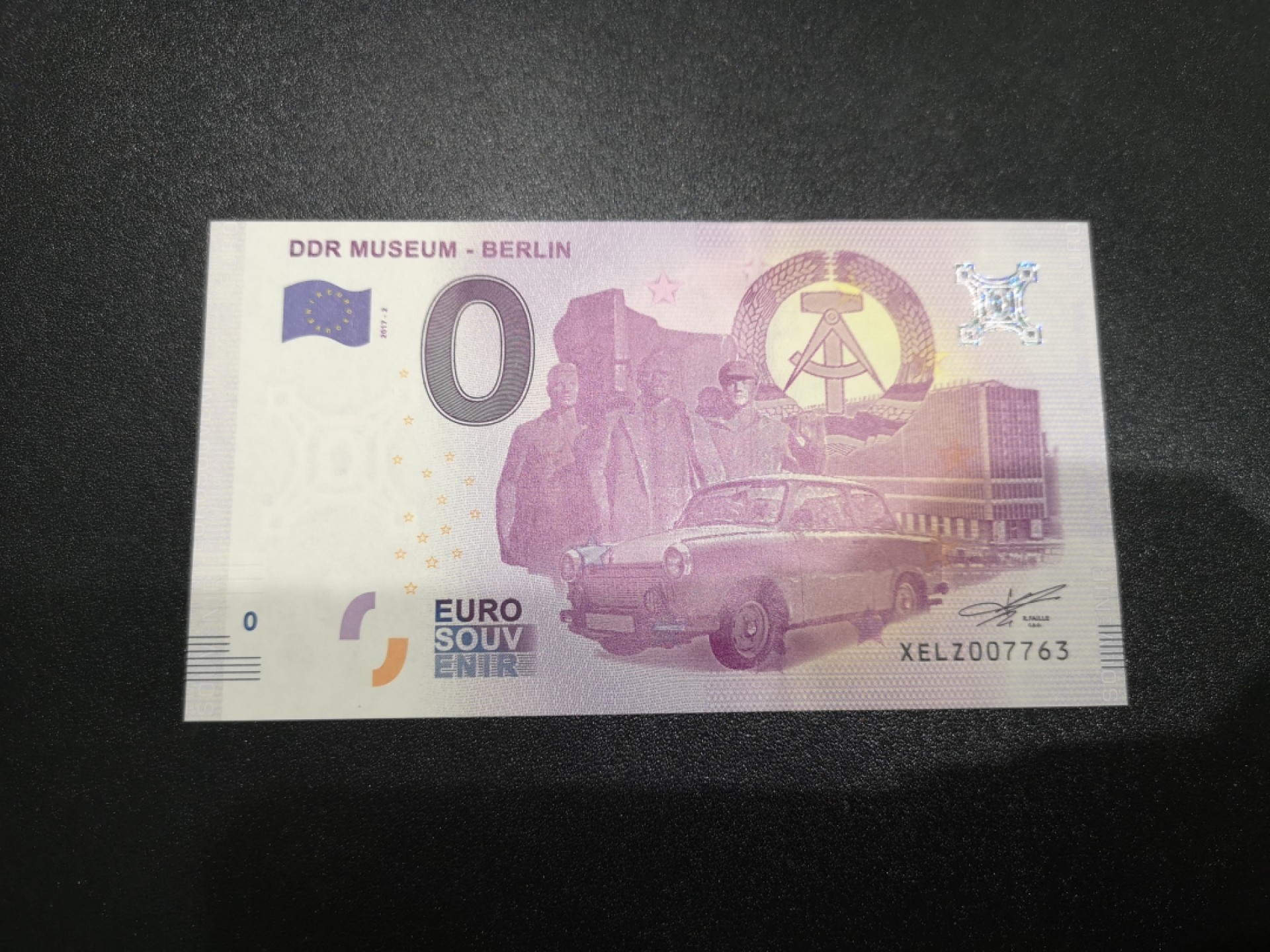 《外钞收藏家》第一百七十一期拍卖（本期97件） 2017年0欧元纪念钞 全新UNC