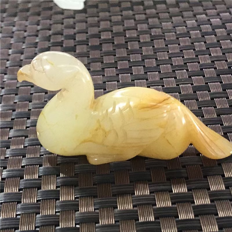 汉代玉器古董老物件玉石收藏老玉古玉复古小饰品高古玉佩牌子摆件