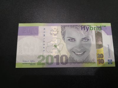 《外钞收藏家》第一百七十一期拍卖（本期97件） - 德国路易森塔尔三层复合基材测试钞 UNC