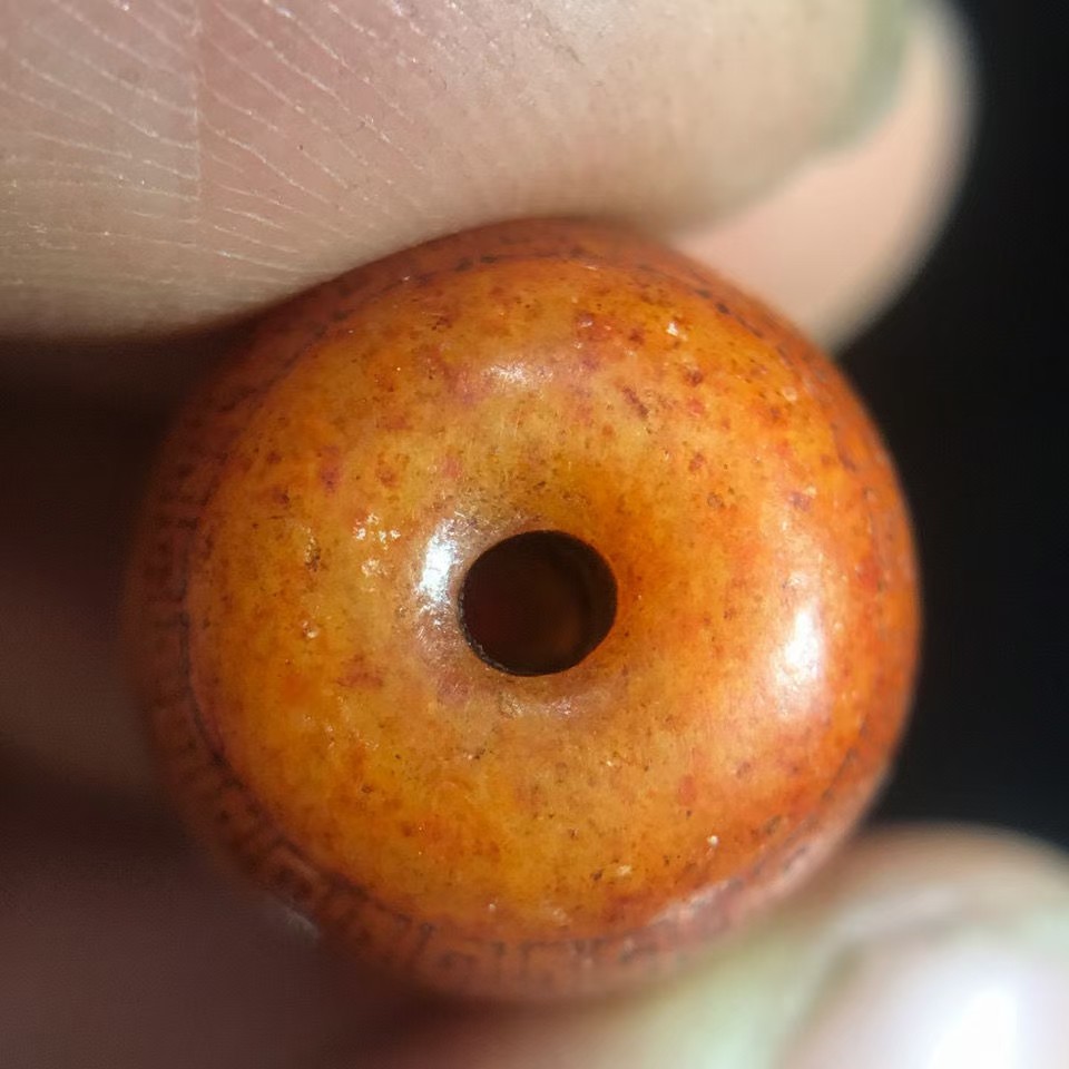 古玩玉石收藏老气包浆老玉珠子手串项链佛配饰