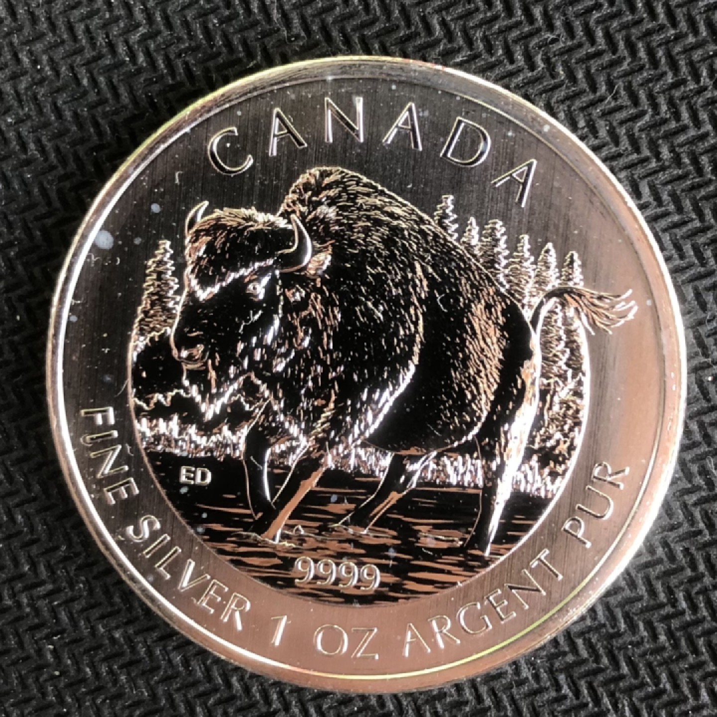 【保诚微拍】【自动拍卖、全场包邮】第19期 $ 硬币专场 $ 【投资银币】加拿大 2013年 野生动物-麝牛 投资银币（1盎司31.1克，0.9999银）