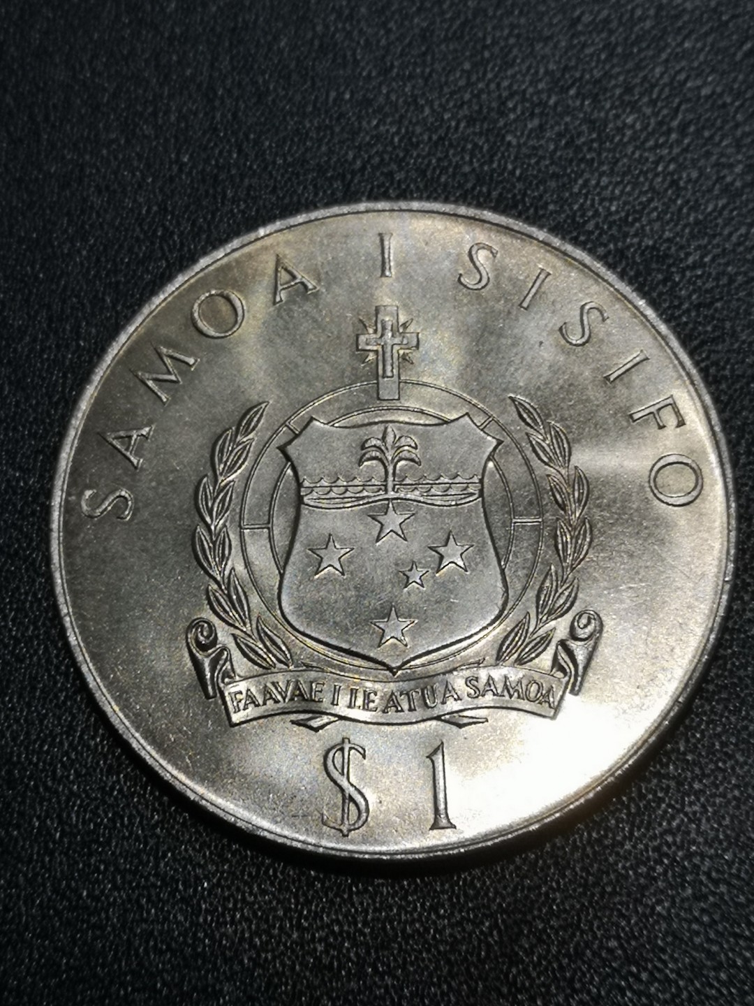 《外钞收藏家》第一百七十一期拍卖（本期97件） 1977年萨摩亚1元银币 女王庆典纪念