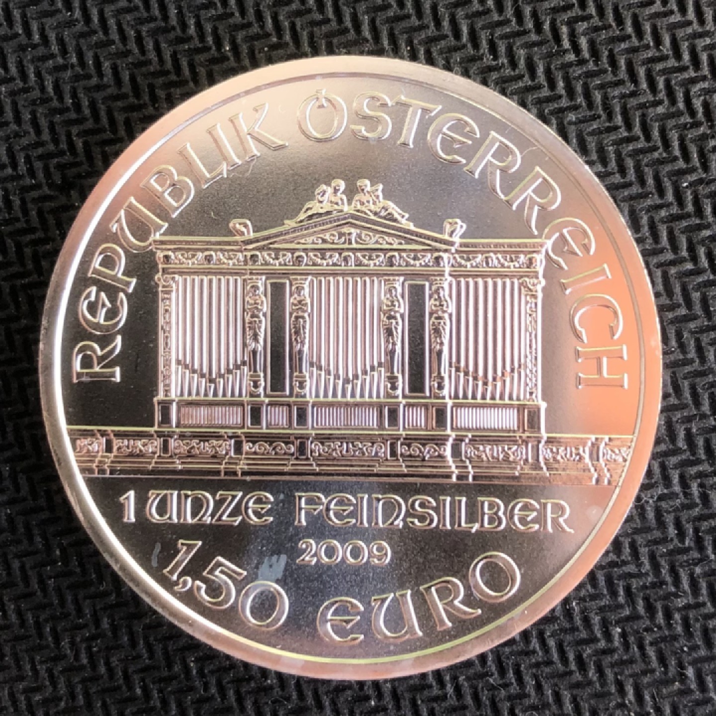 【保诚微拍】【自动拍卖、全场包邮】第19期 $ 硬币专场 $ 【投资银币】奥地利 2009年 爱乐团 投资银币（1盎司31.1克，99.9%银） 起拍价：179元