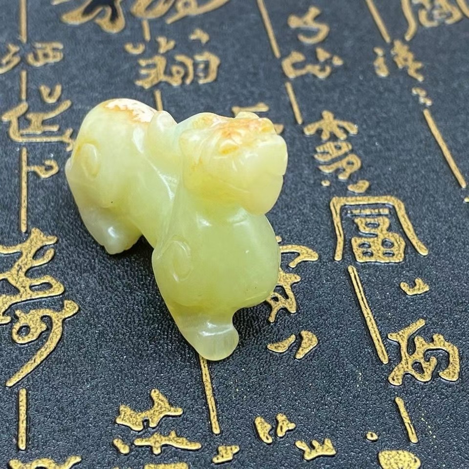 古玩捡漏明清古董玉石高古玉做旧岫玉老物件老货把件吊坠挂件貔貅