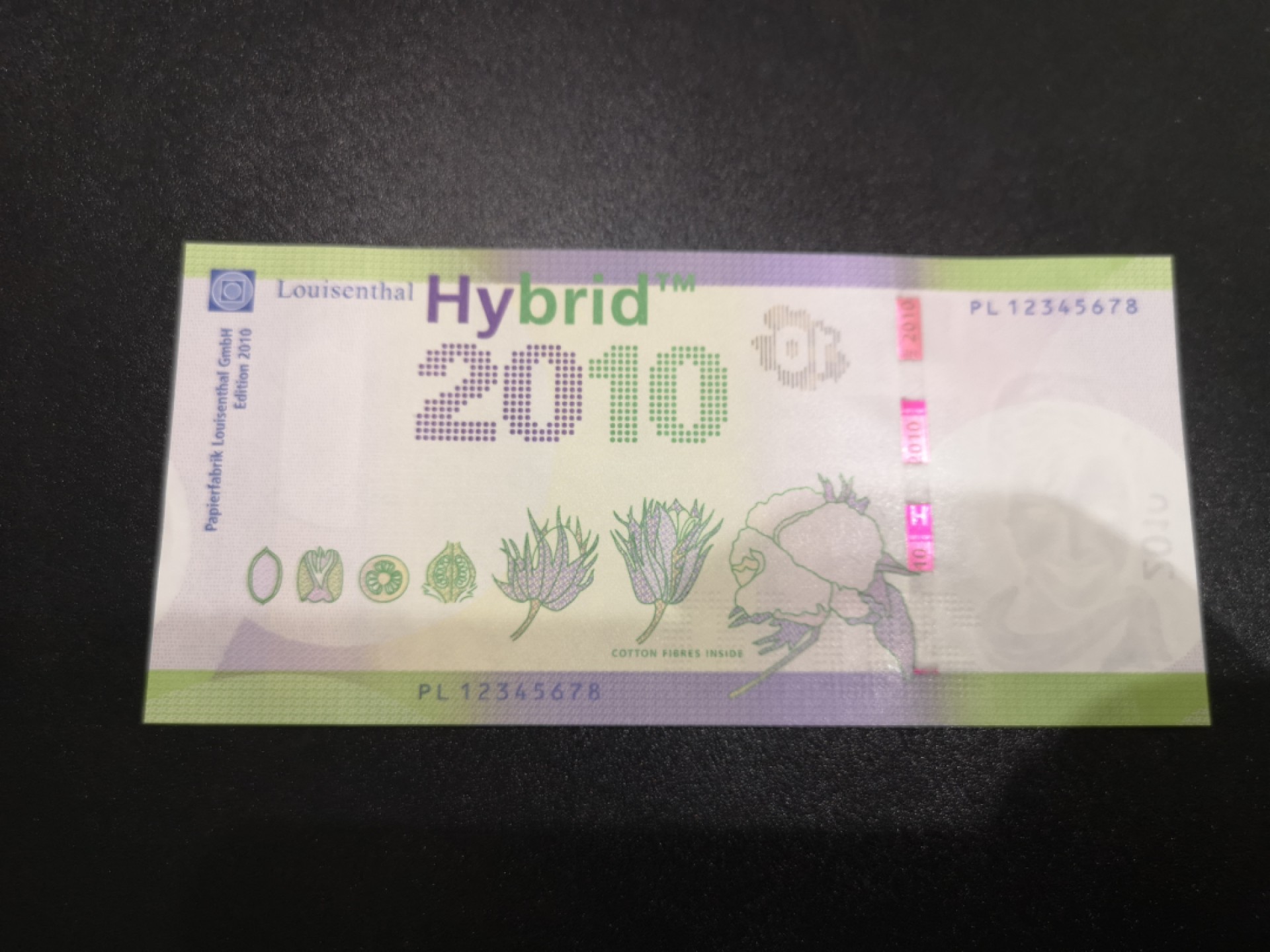 《外钞收藏家》第一百七十一期拍卖（本期97件） 德国路易森塔尔三层复合基材测试钞 UNC