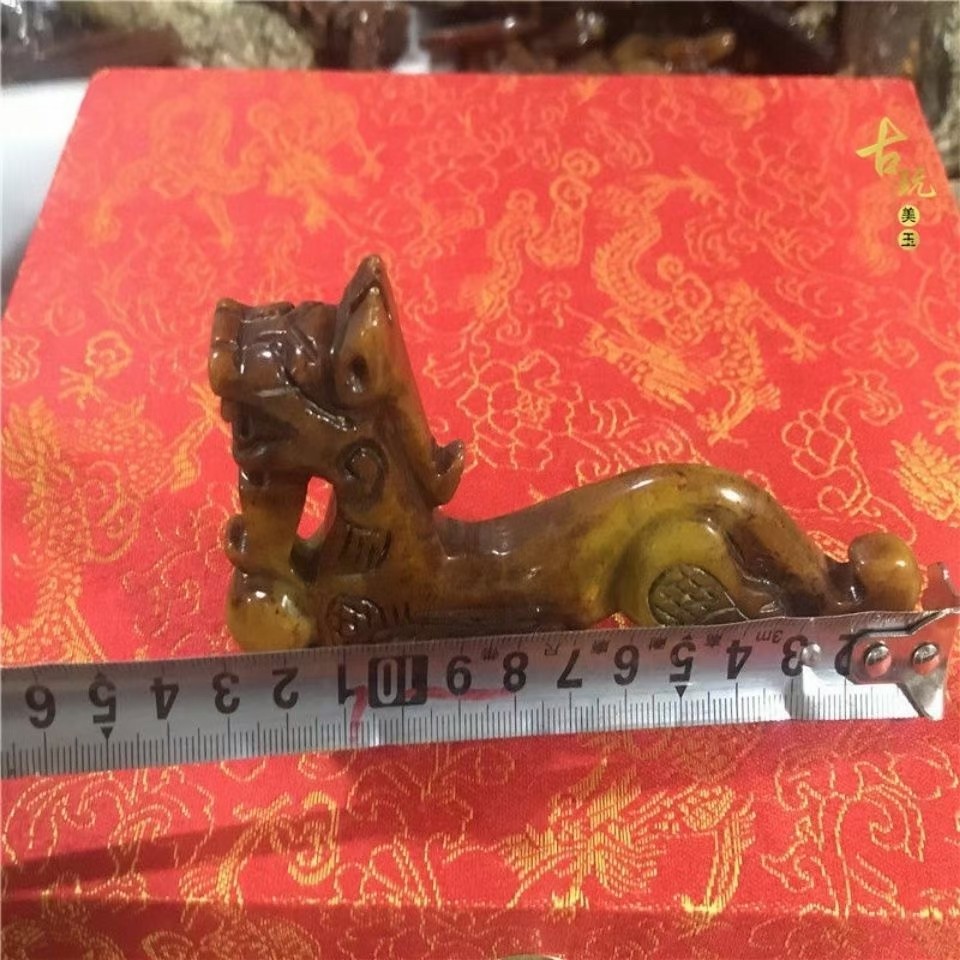 战国岫玉汉代古玩玉器古董玉石挂件高古玉老玉货吊坠把件摆件虎符