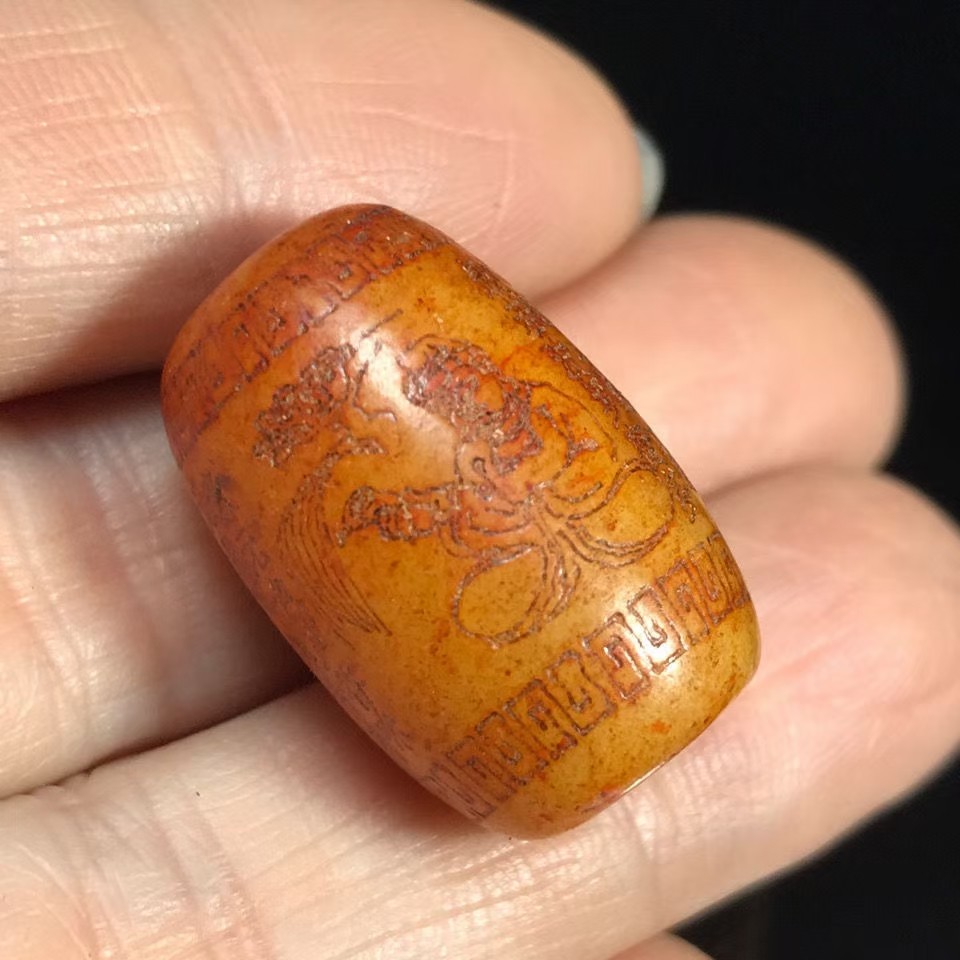 古玩玉石收藏老气包浆老玉珠子手串项链佛配饰