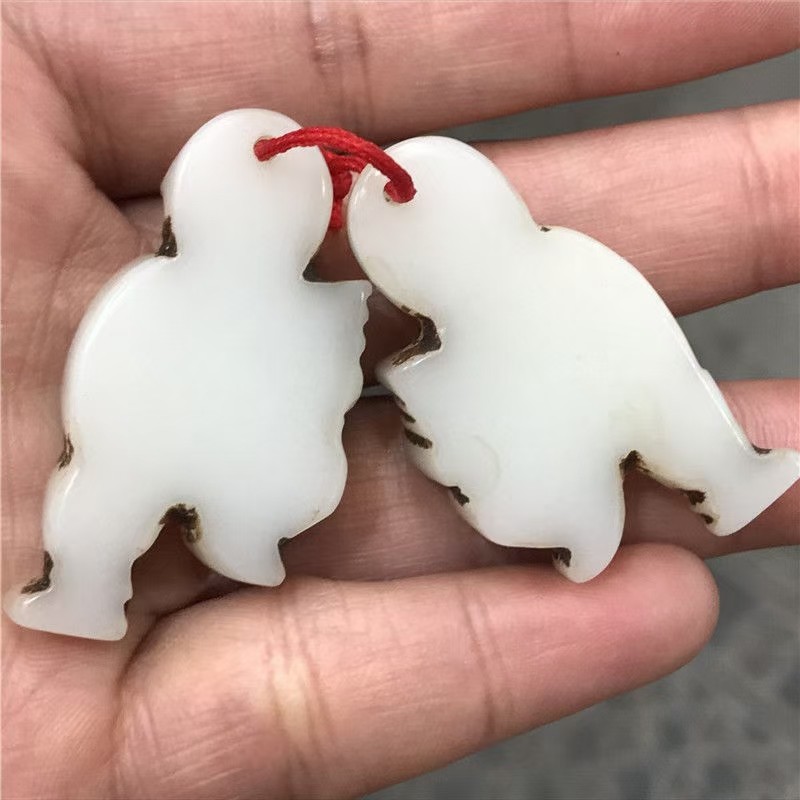 古白玉古代玉雕挂件古玩复古汉代玉器明清玉佩牌子古玉老玉吊坠