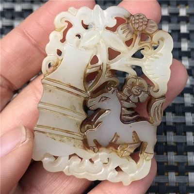 古玉老玉青梅竹马古玩古董收藏老物件明清古玉器吊坠玉佩挂件玉 - 古玉老玉青梅竹马古玩古董收藏老物件明清古玉器吊坠玉佩挂件玉
