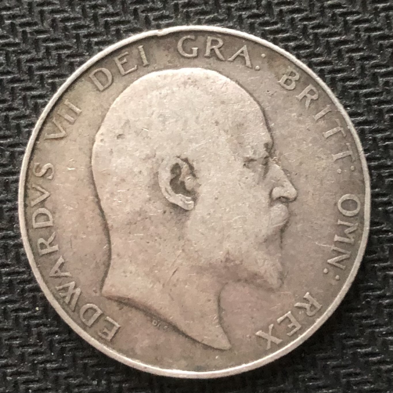 【保诚微拍】【自动拍卖、全场包邮】第19期 $ 硬币专场 $ 英国 爱德华七世 1906年 半克朗银币(14.1克 0.925银)