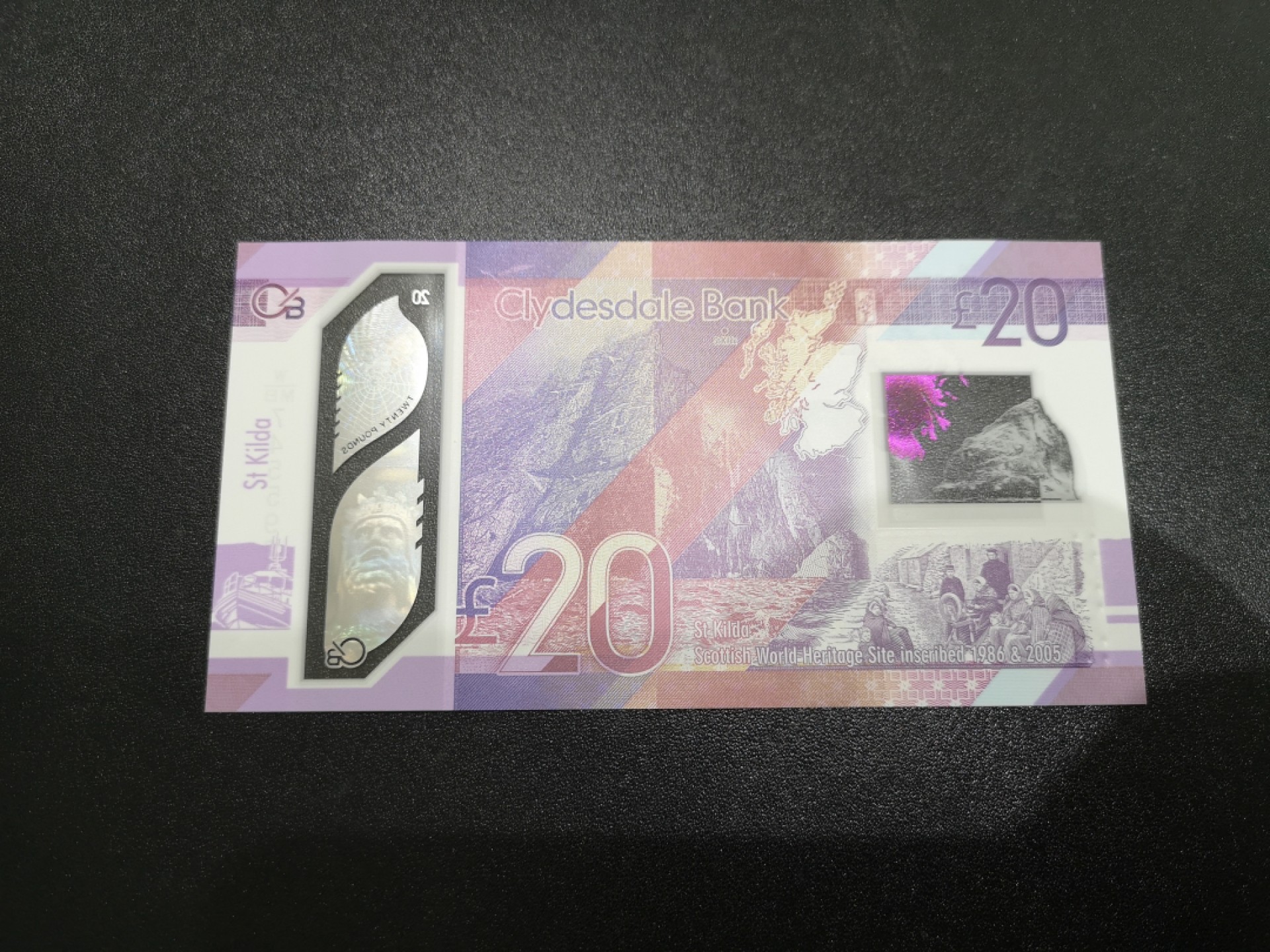 《外钞收藏家》第一百七十一期拍卖（本期97件） 苏格兰克莱斯戴尔银行20镑 全新UNC