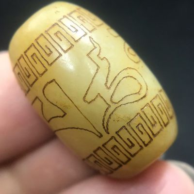附权威证书非常老气包浆真品桶珠手串项链配饰配珠 - 附权威证书非常老气包浆真品桶珠手串项链配饰配珠