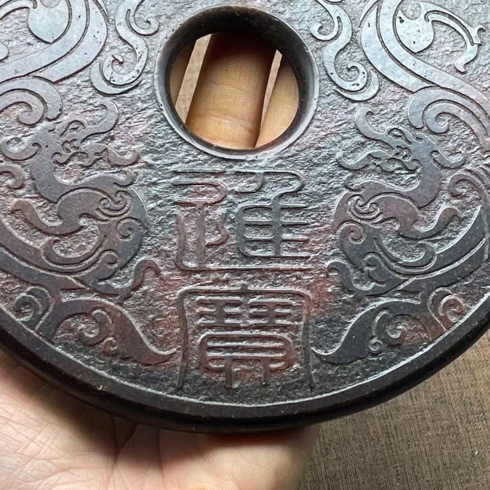 古玩玉器做旧岫玉老玉古玉雕手把件高古玉古董老物件招财进宝摆件