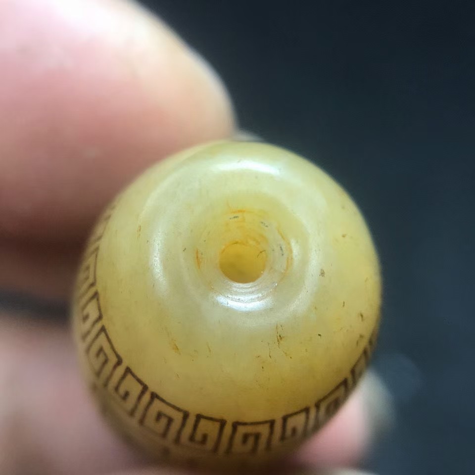 附权威证书非常老气包浆真品桶珠手串项链配饰配珠