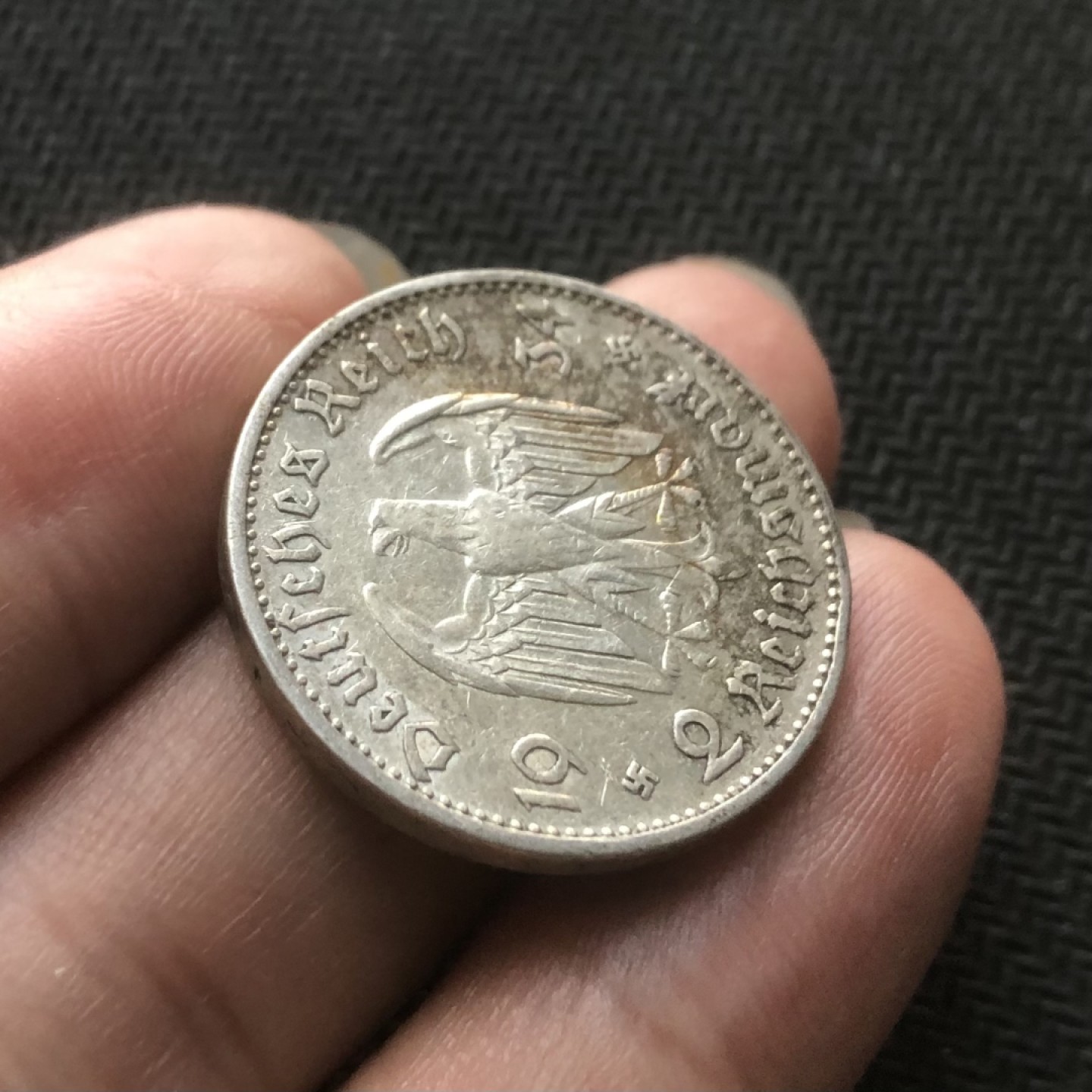 【保诚微拍】【自动拍卖、全场包邮】第19期 $ 硬币专场 $ 德国第三帝国 教堂加字 2.5马克一套。2马克好品！