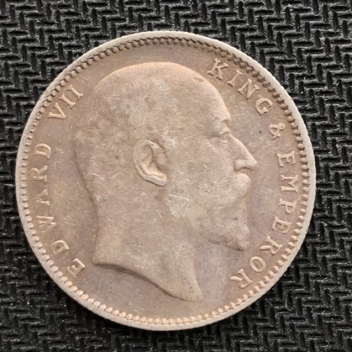 【保诚微拍】【自动拍卖、全场包邮】第19期 $ 硬币专场 $ 英属印度 1905年 爱德华七世 1卢比 银币（11.66克，91.7%银）