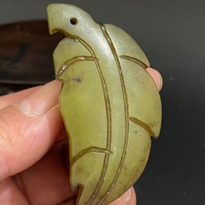老玉雕刻一鸣惊人吊坠挂饰汉战高古玉老岫玉古玩收藏挂件吊牌 - 老玉雕刻一鸣惊人吊坠挂饰汉战高古玉老岫玉古玩收藏挂件吊牌