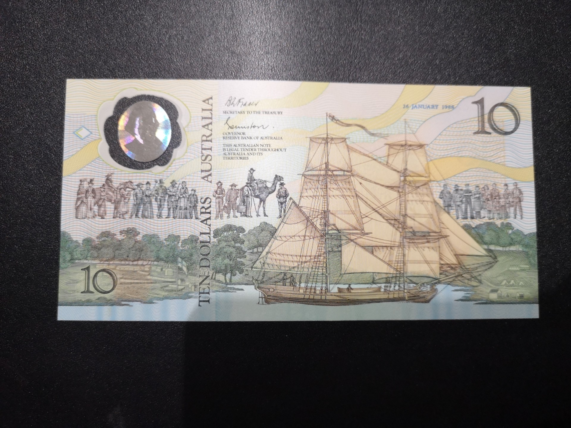 《外钞收藏家》第一百七十一期拍卖（本期97件） 1988年澳大利亚10元 AA冠 无47 全新UNC 带原装册子