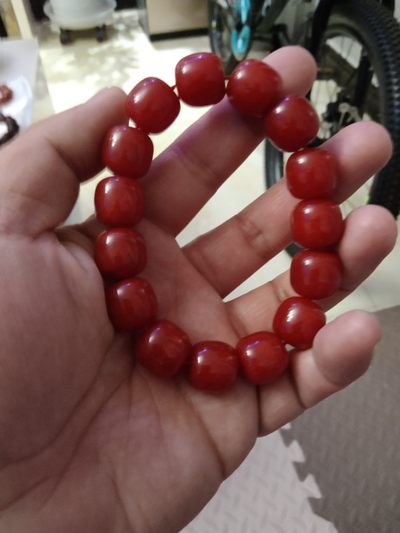 上等精品南红玛瑙手串柿子红樱桃高货太漂亮了 上等精品南红玛瑙手串柿子红樱桃高货太漂亮了