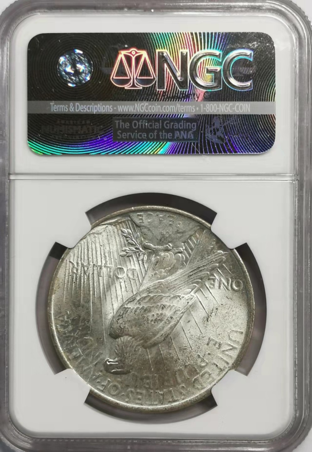 凡希社世界钱币微拍第一百九十二期 1923美国和平壹元NGC-MS64