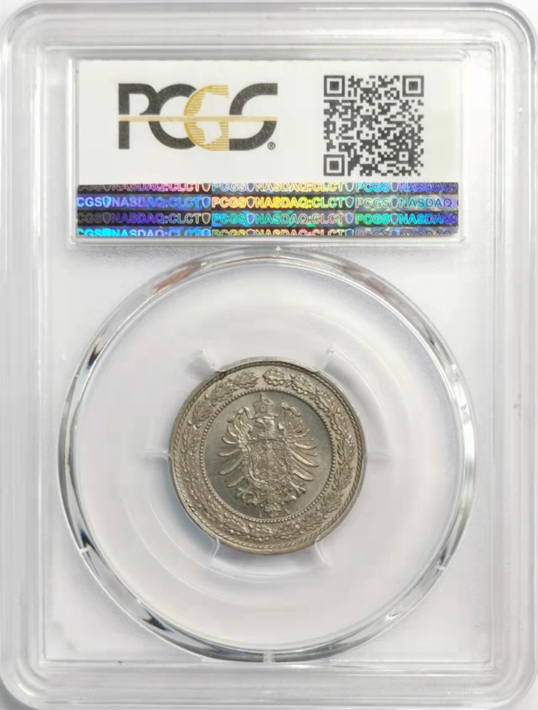 凡希社世界钱币微拍第一百九十二期 1888德国20芬尼镍币PCGS-MS63