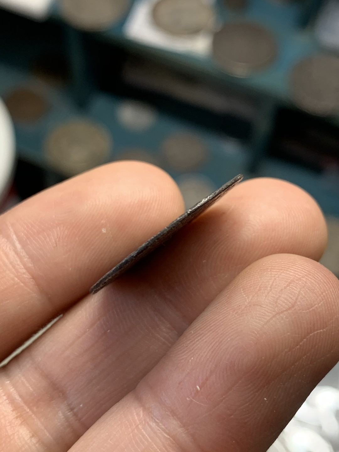 《竞宝斋》第39，40场-本周日，周一2场连拍（全场顺丰包邮） 法国 12XX中世纪 图尔格罗申 银币 完美品相 包浆醇厚 3.7克