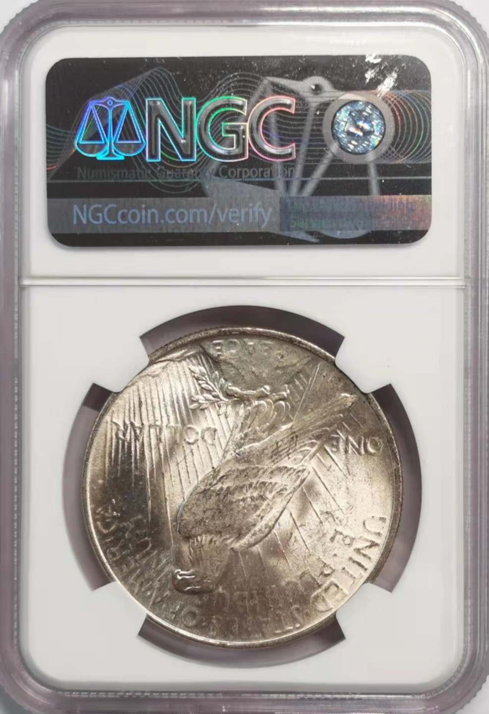 凡希社世界钱币微拍第一百九十二期 1922美国和平壹元NGC-MS64