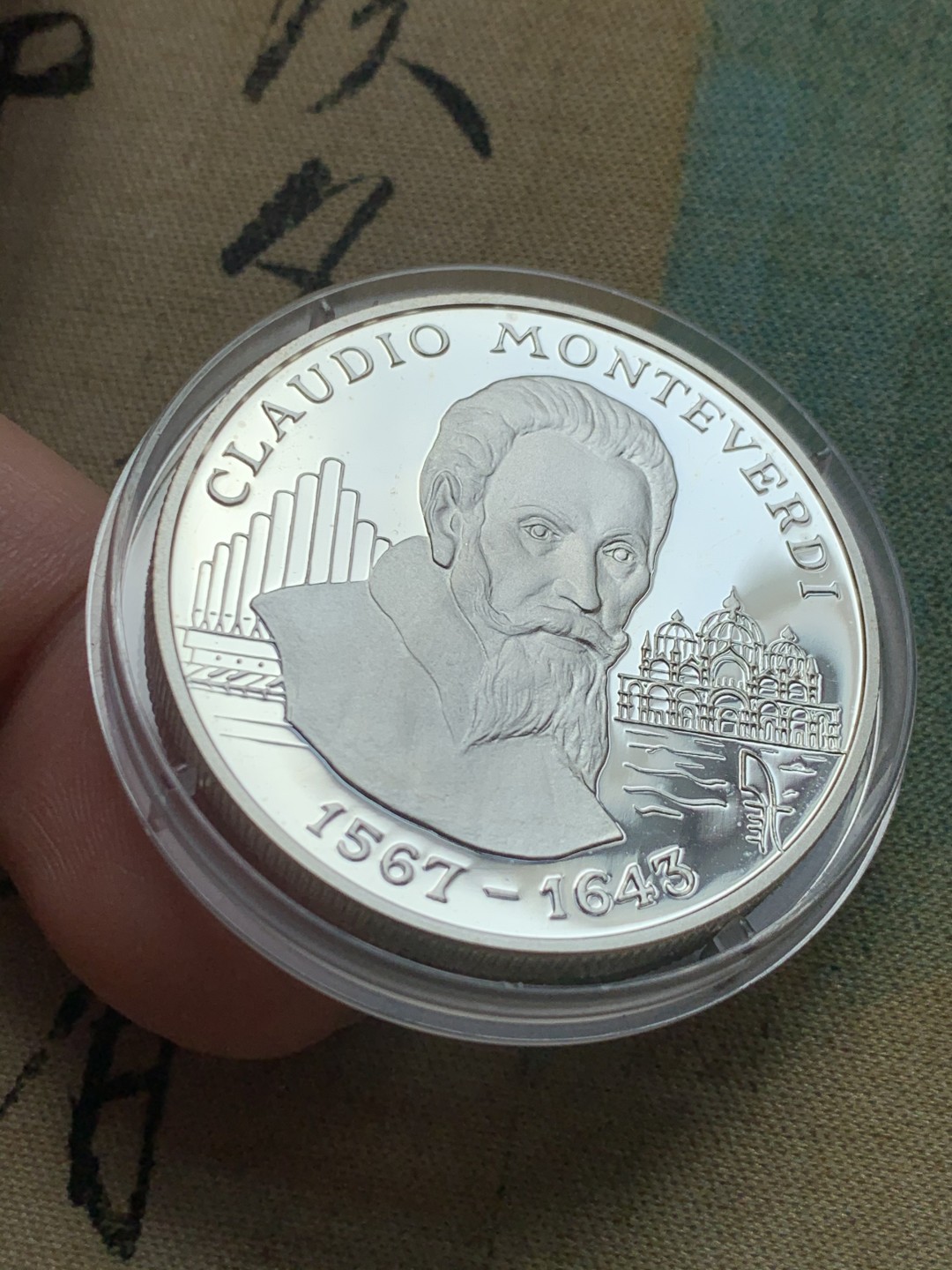 《竞宝斋》第39，40场-本周日，周一2场连拍（全场顺丰包邮） PROOF 31.47克 925银 安道尔 1998年 克劳迪奥 10D纪念银币