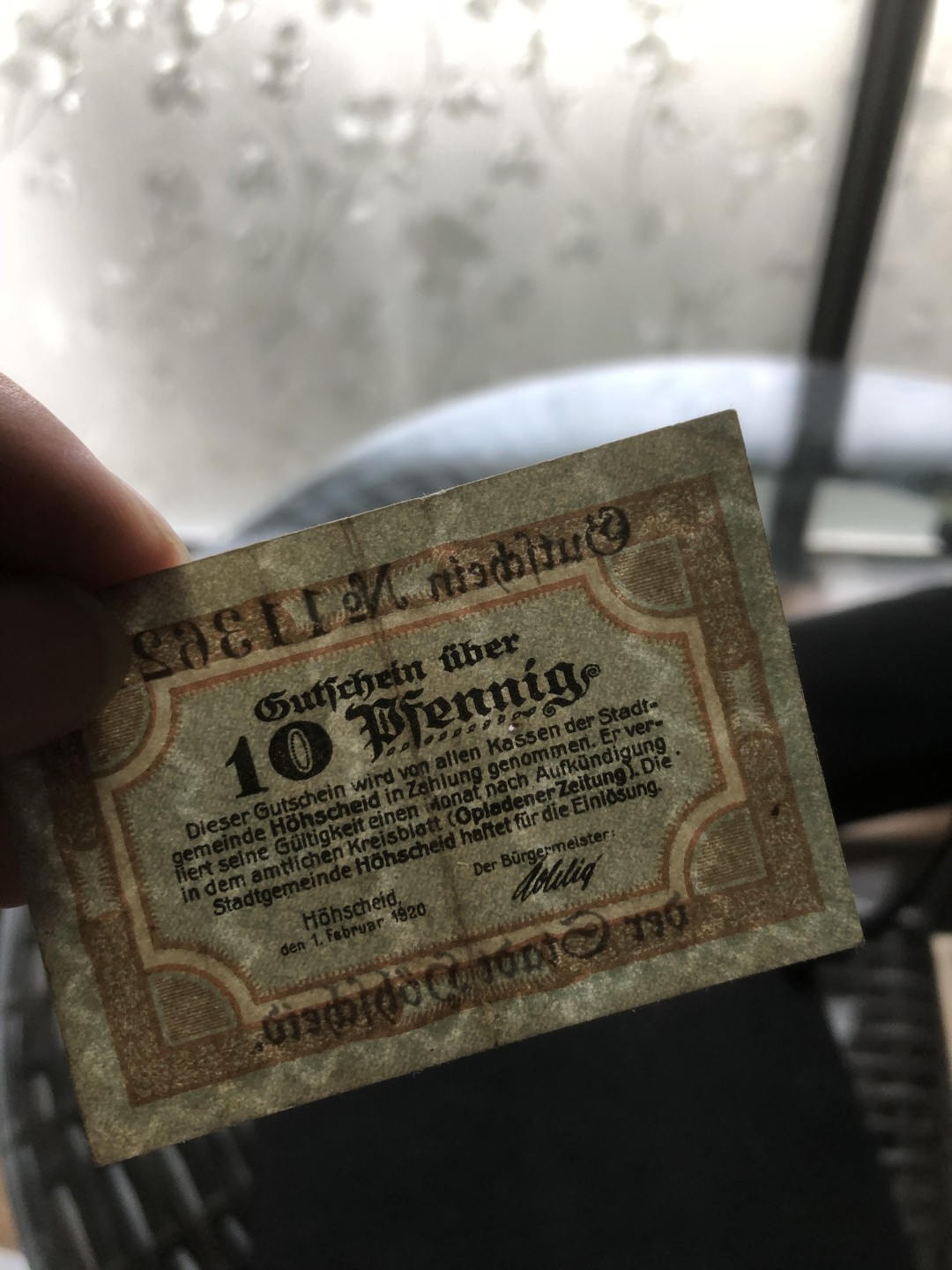 20 德紧 德国紧急时期小面额纸币 143