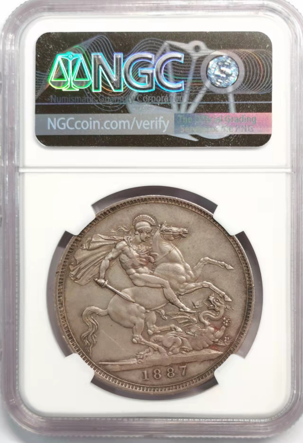 凡希社世界钱币微拍第一百九十二期 1887英国老维高冠马剑MGC-UNCD