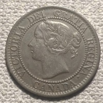 0起1加-纯粹捡漏拍-75场 - 加拿大1859年维多利亚1分铜币-罕见