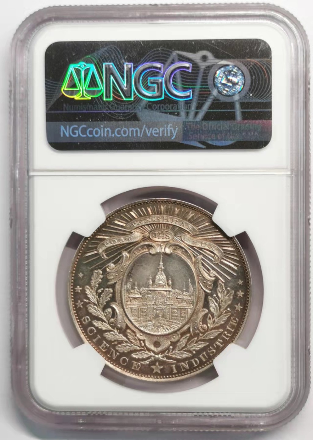 凡希社世界钱币微拍第一百九十二期 1896瑞士国际博览会纪念银章NGC-MS63