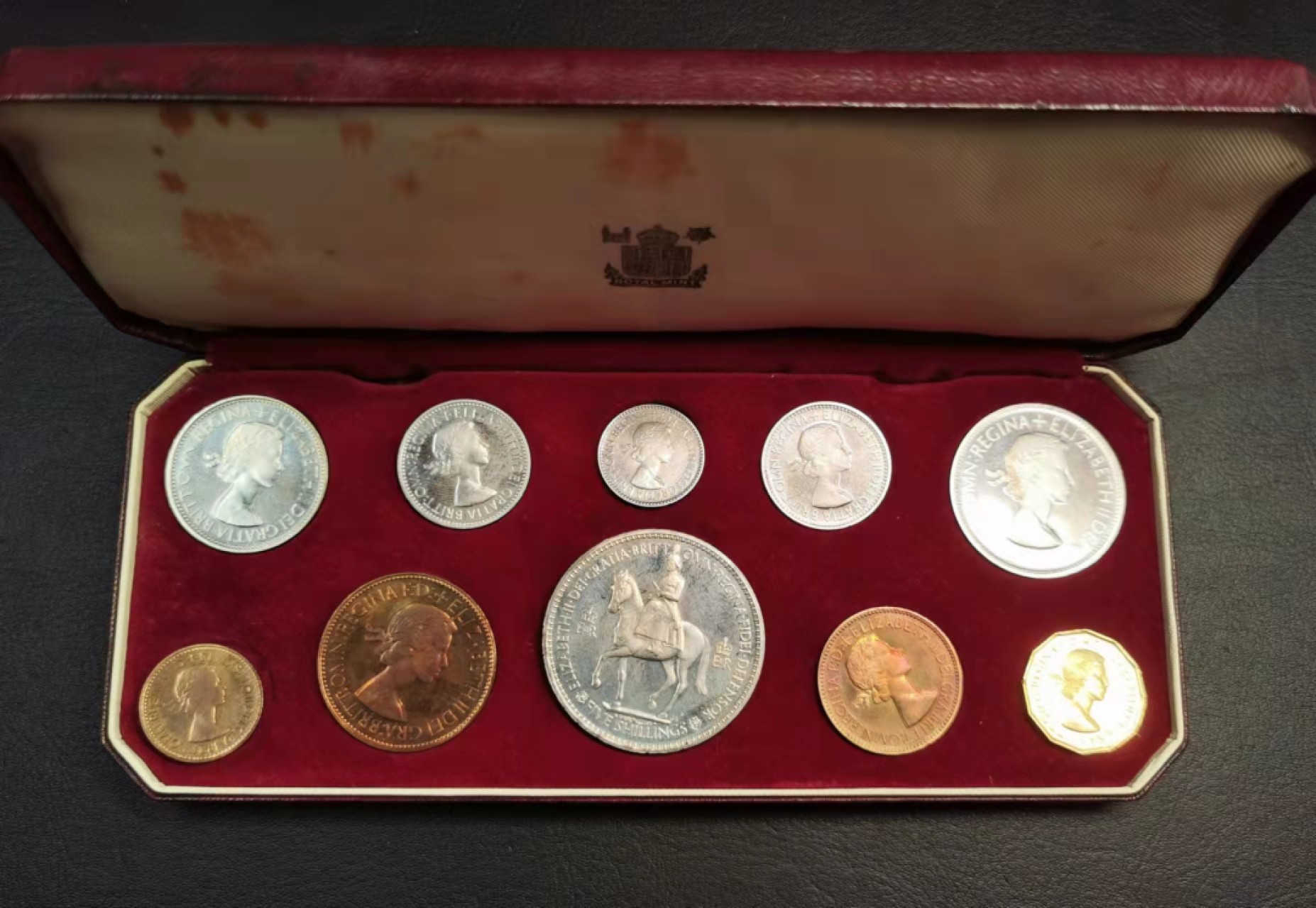 凡希社世界钱币微拍第一百九十二期 1953英国伊丽莎白加冕PS原盒品佳！