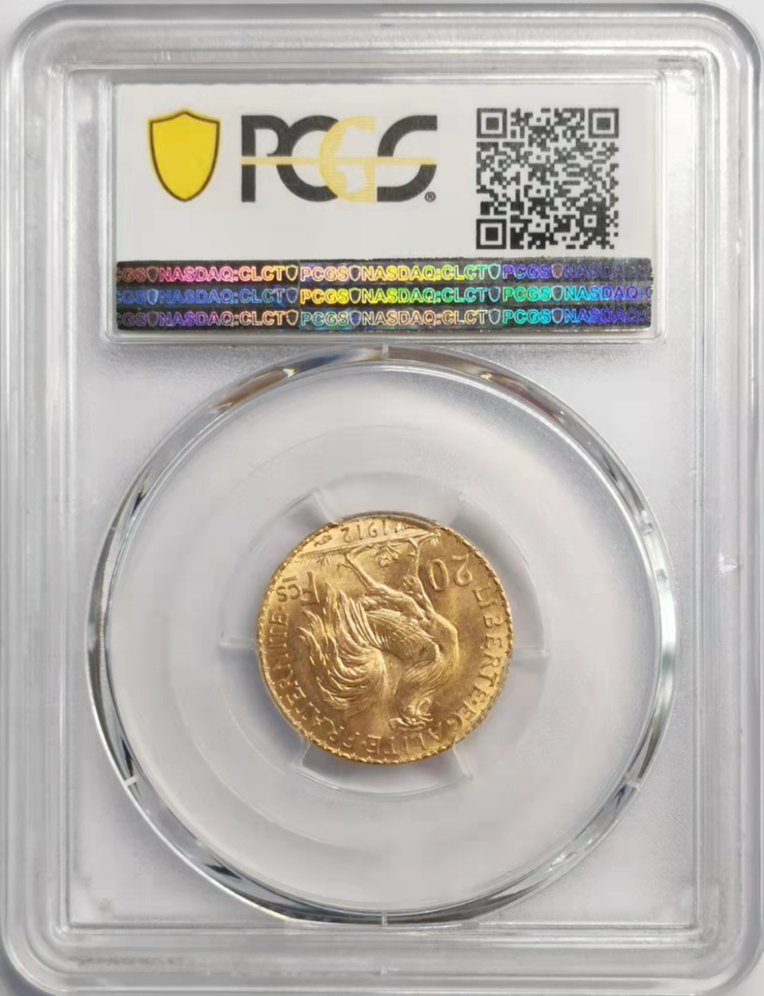 凡希社世界钱币微拍第一百九十二期 1912法国20法郎金币PCGS-MS65