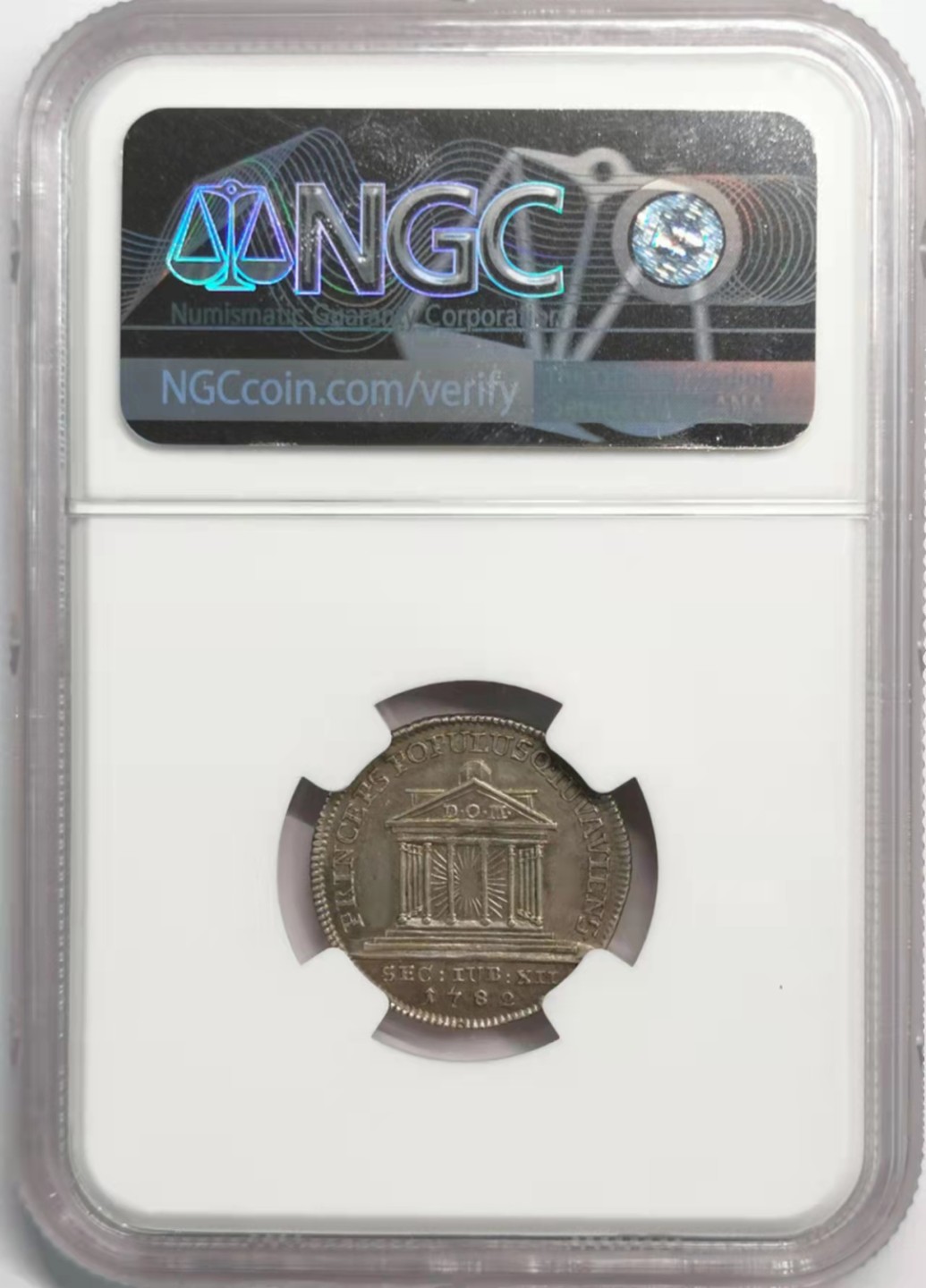 凡希社世界钱币微拍第一百九十二期 荐！1782萨尔茨堡杜卡特金币银质样币NGC-UNCD