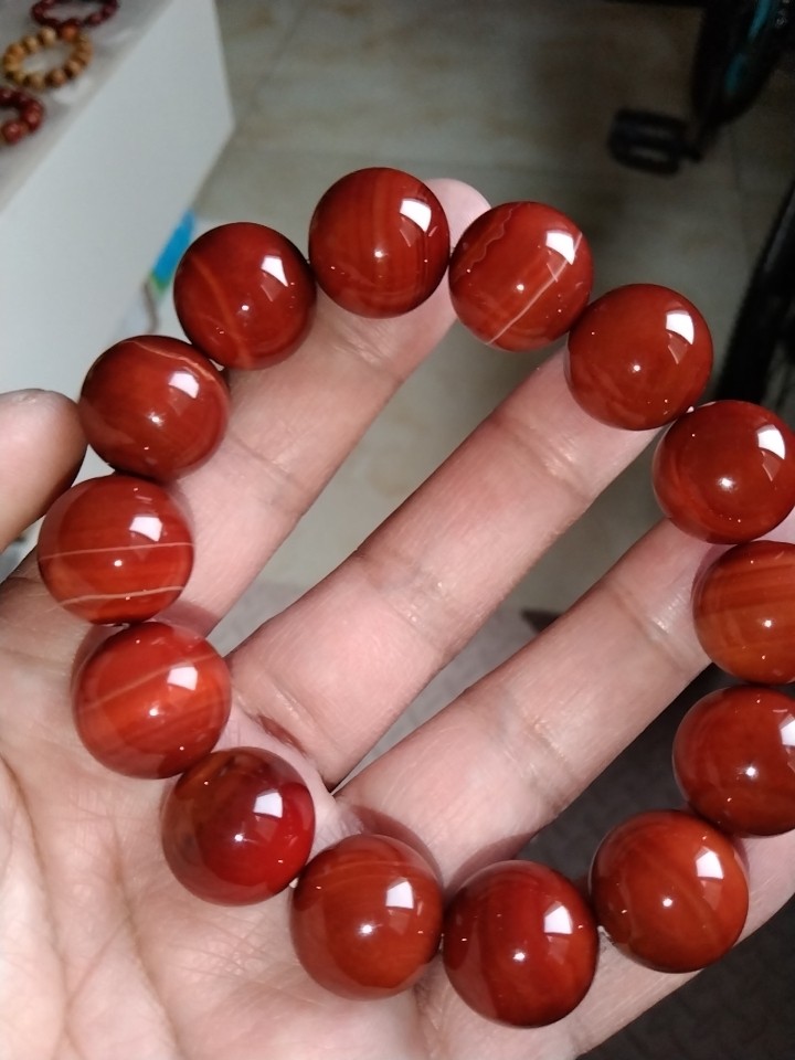 美货精品南红玛瑙手串16mm
