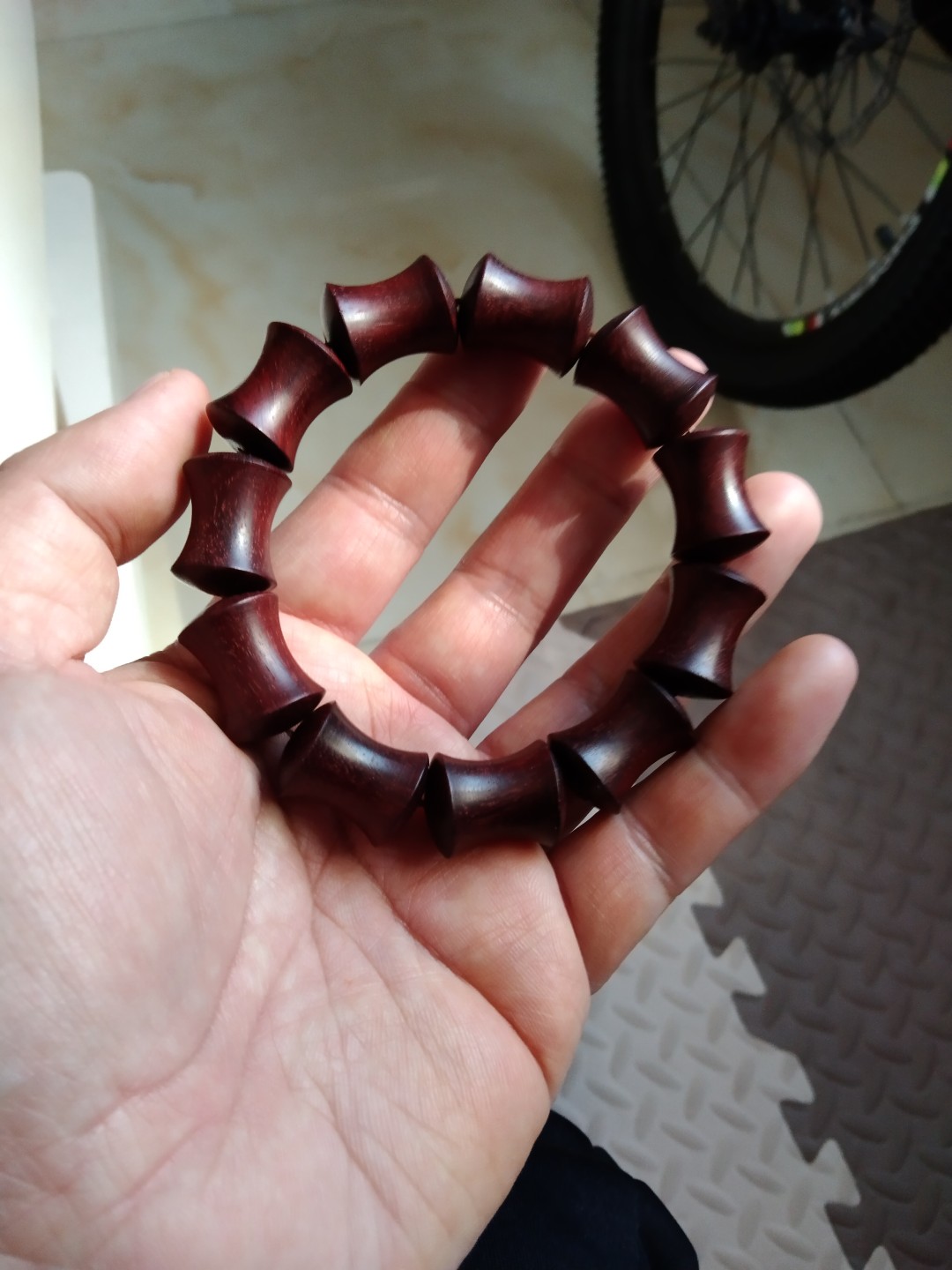 竹节血檀手串