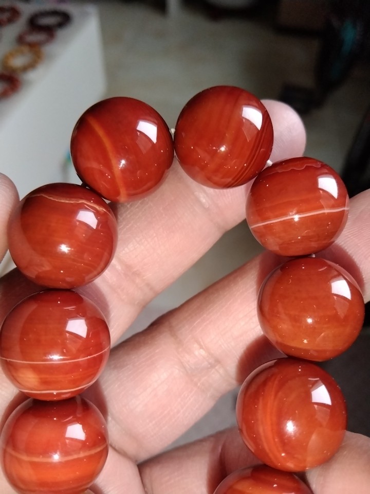 美货精品南红玛瑙手串16mm